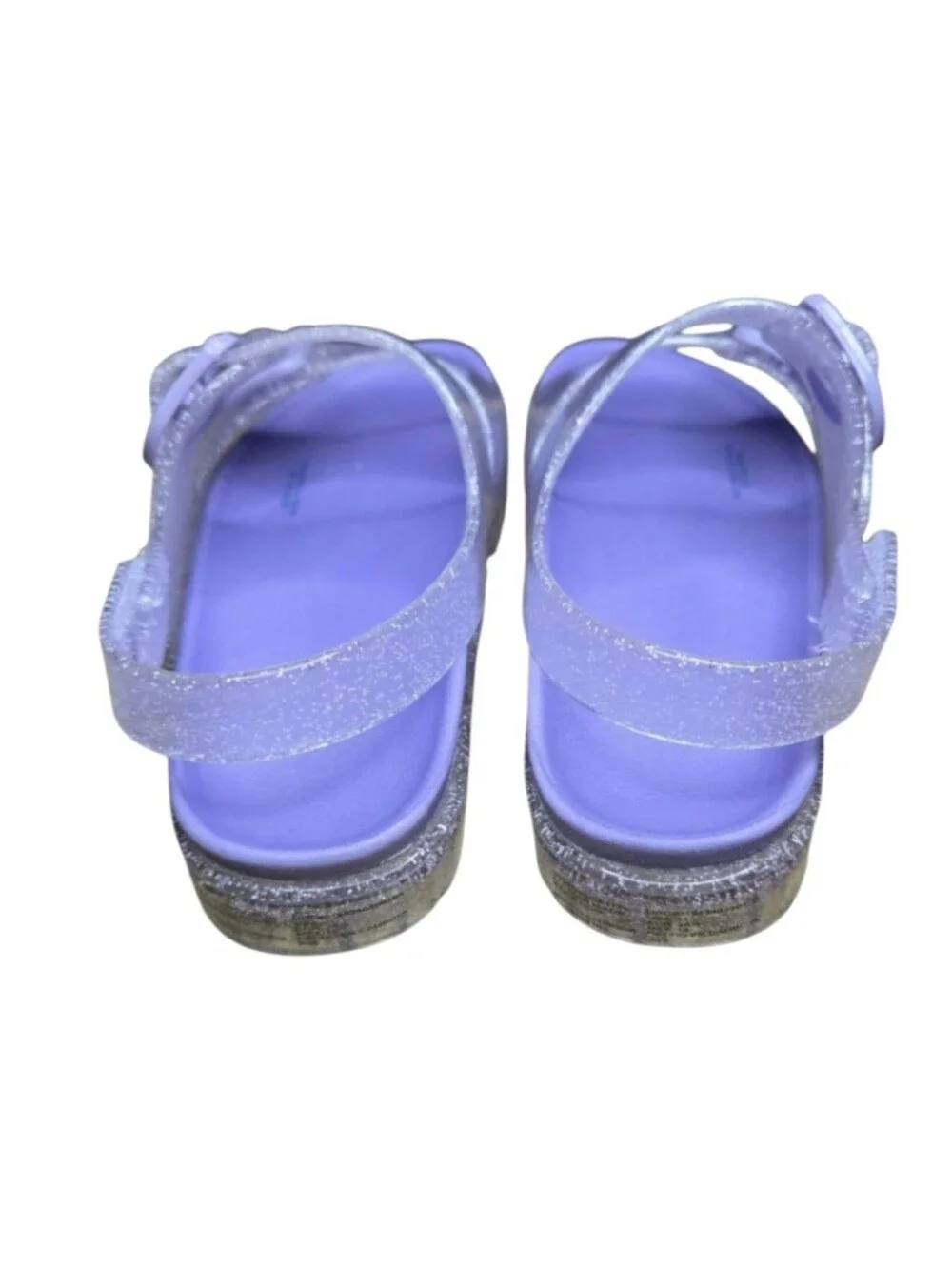 Wonder Nation Two Buckle Jelly Sandals in Lilac, Size 11 Toddler Girls NWT!
